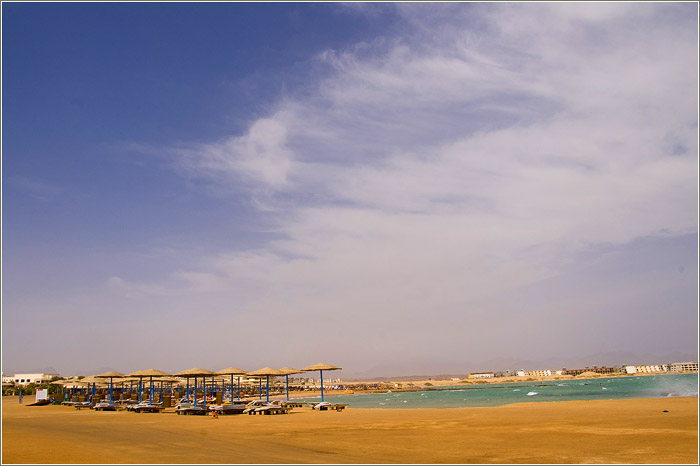 Египет. Хургада. Пляж на Красном море