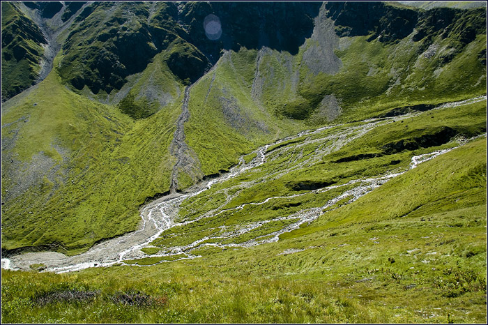 Долина реки. Кавказ