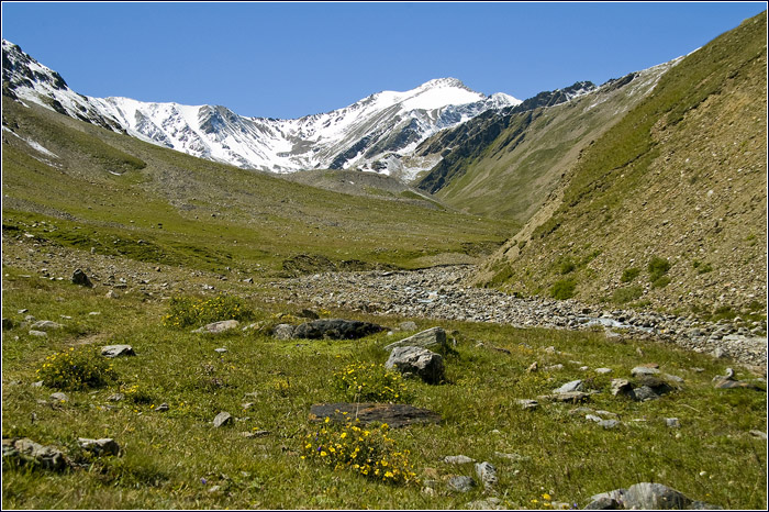 Вид на Чаткару. Приэльбрусье. Кавказ.
