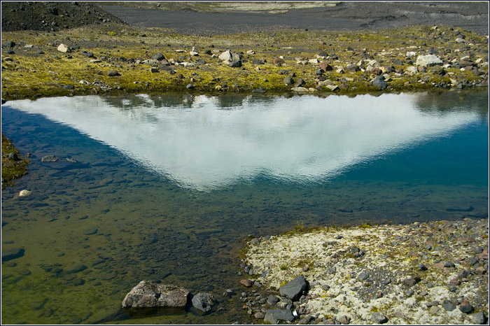 Отражение Эльбруса в озере
