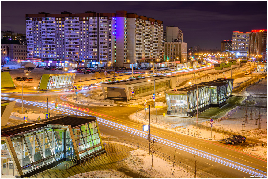 Вид на метро Жулебино. Москва. Фото.