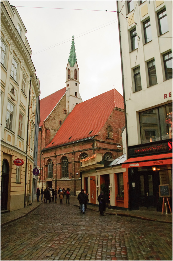 Латвия. Рига.   Фото города. Церковь Святого Иоанна